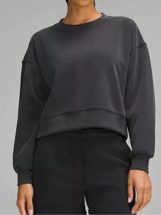 lululemon athletica Tops - lululemon athletica Black Oversized Soft Stream Sweatshirt